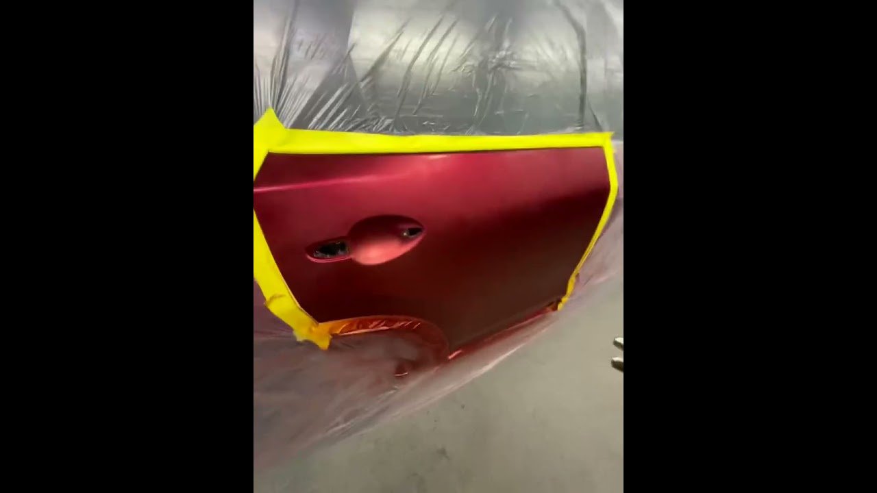 Mazda 46v paint job no blend 😳 #howto #paint #mazda #46v #cherry #red #panelsnap