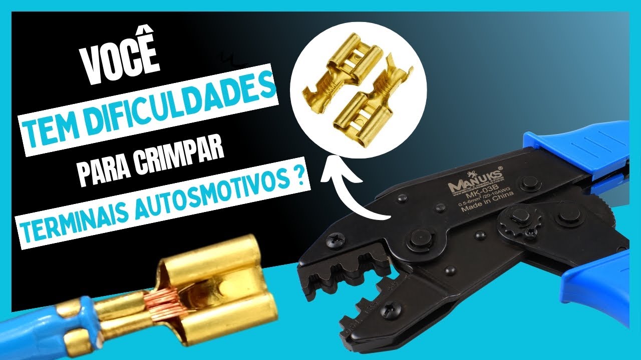 Tem Dificuldade para Crimpar Terminais Automotivos?Aprenda agora Alicate MK-03B | Manuks Ferramentas
