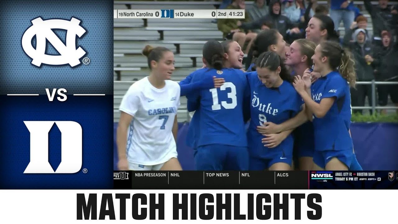 North Carolina vs. Duke Match Highlights | 2025 ACC Women's Soccer