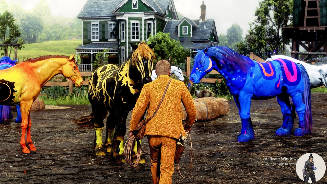The Legendary Tamer | Arthur Morgan Tames 4 Rare and Unique Horses in One Ranch!
