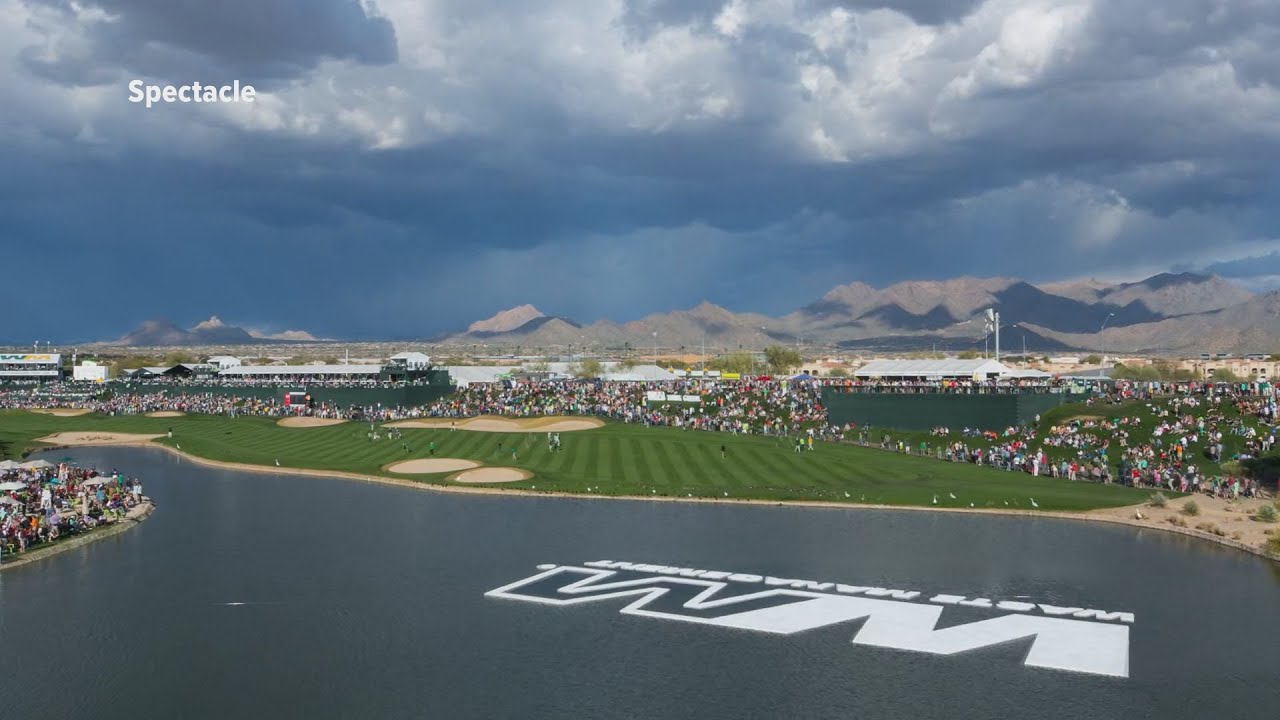 WATCH: The WMPO floating sign gets filled in with golf balls