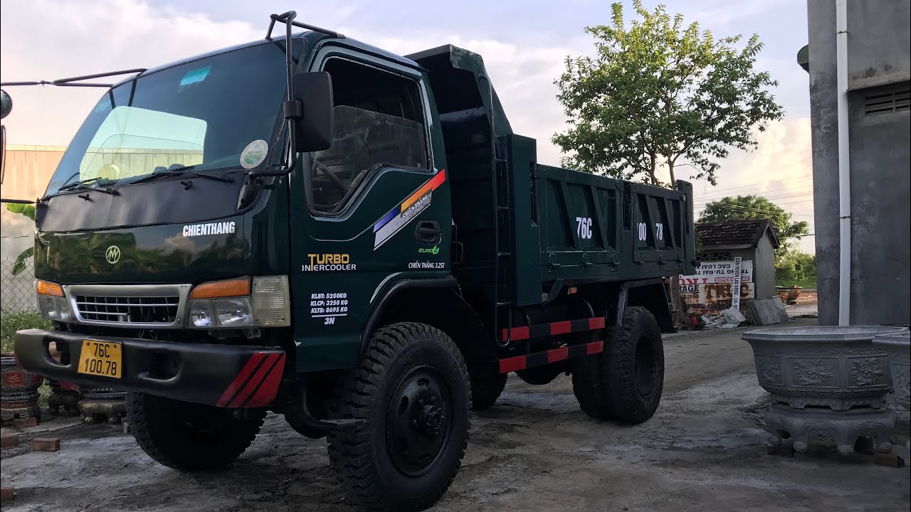 Xe ben cũ_ chiến thắng 3t45, hai cầu ,lên thêm thớt rùa thỏ, giá 160 tr thùng 5 khối,lh 0979 192 400