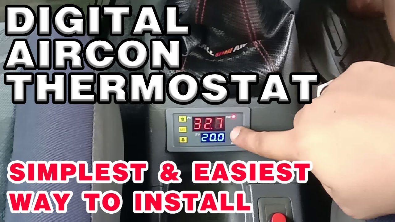 Digital Aircon Thermostat | Simplest & Easiest Way to Install | Mitsubishi Lancer Itlog/Hotdog