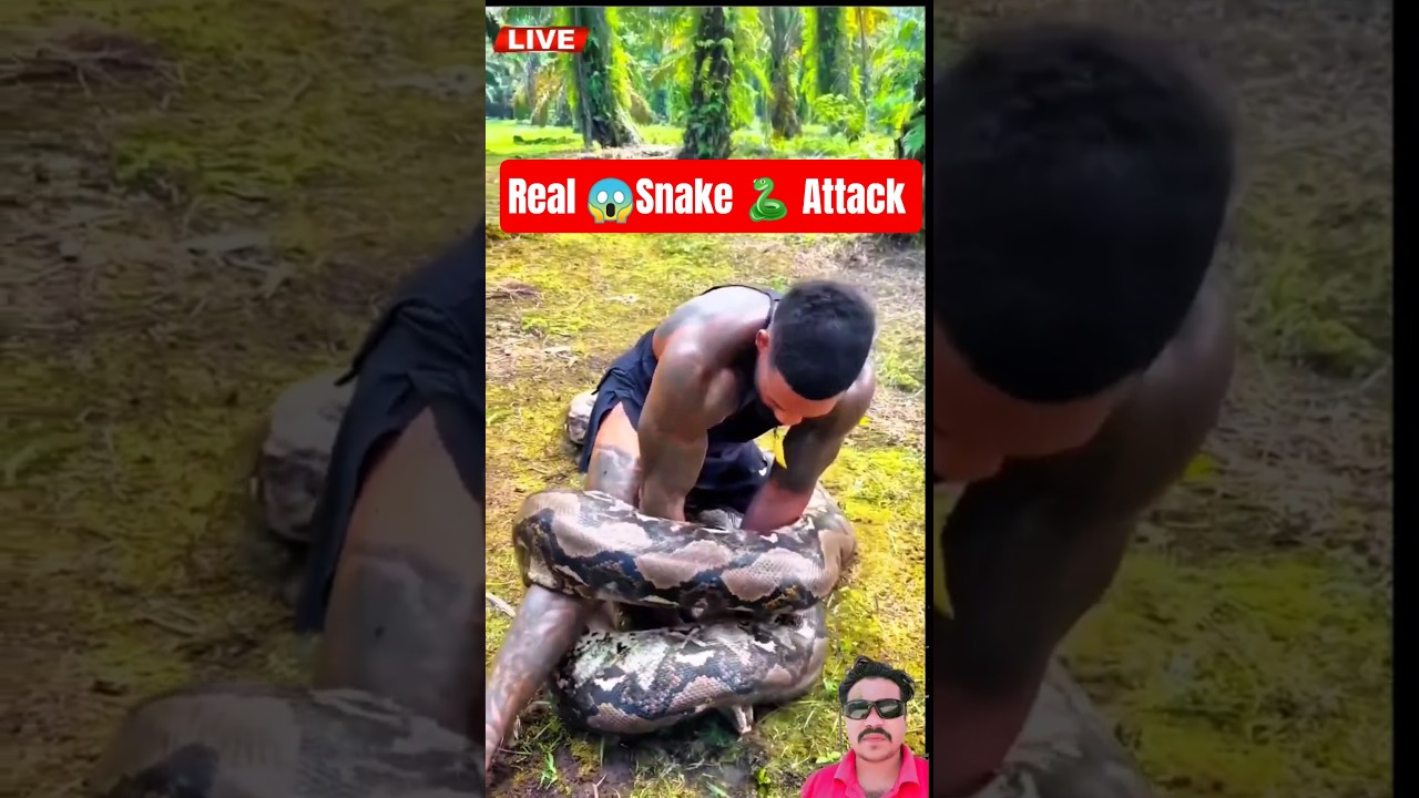Real Python😱 Attack Video🐍 | Man vs Snake 🐍Battle☠️ 