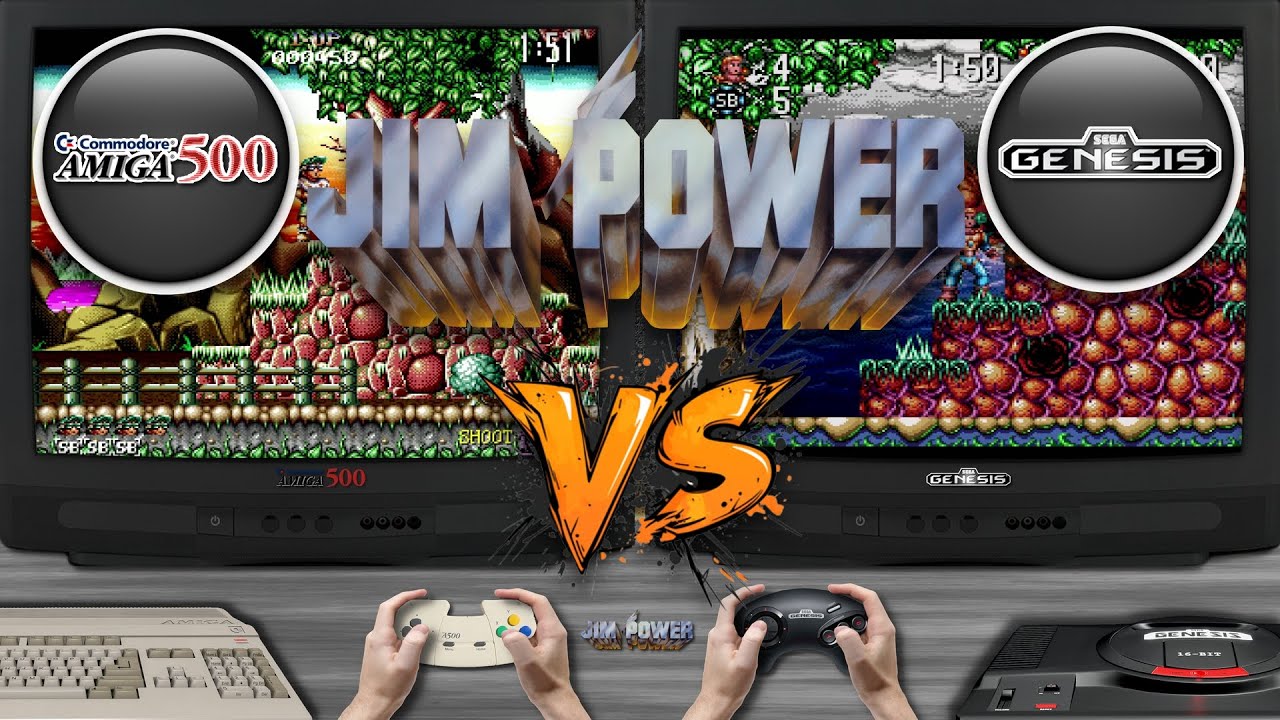 Jim Power 🎮 Amiga 500 vs Sega Genesis | Side-by-Side Comparison