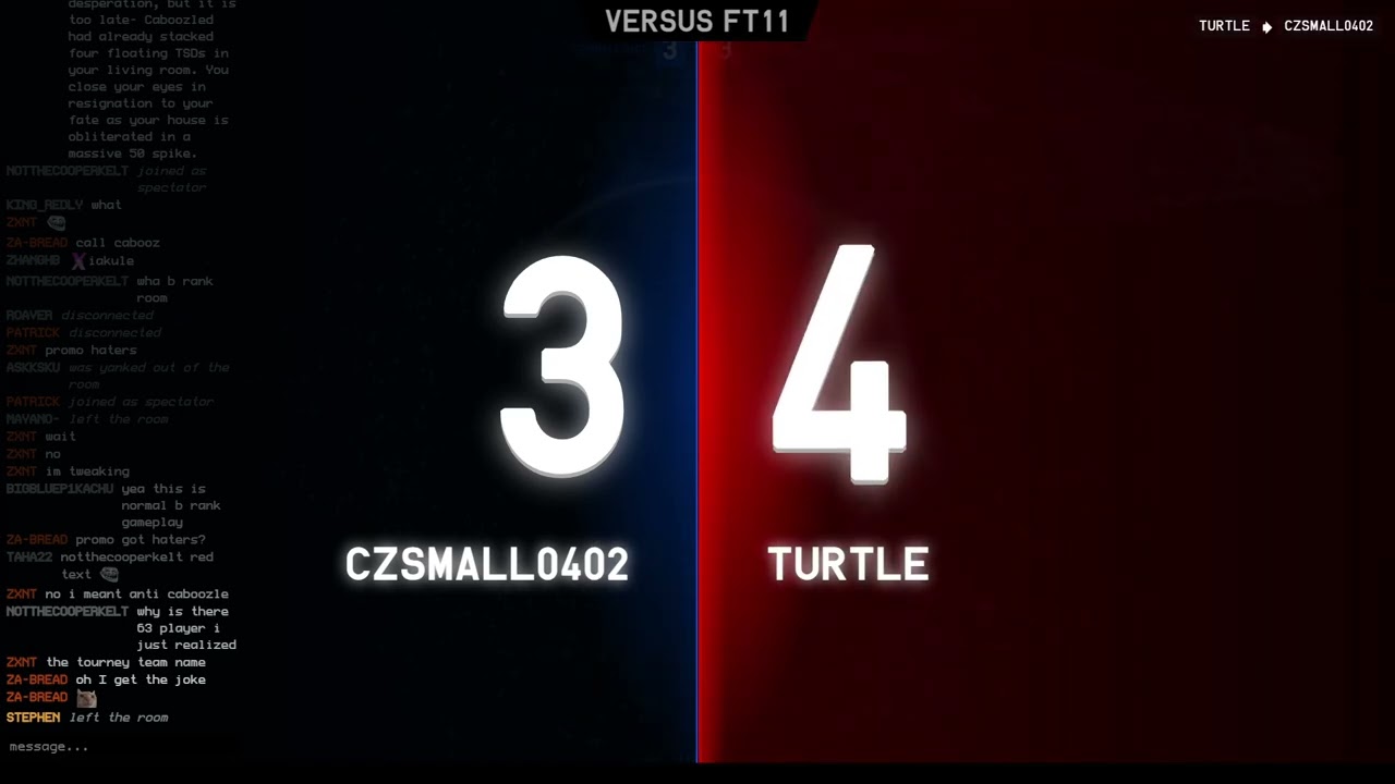 The rematch of Turtle and Czsmall0402