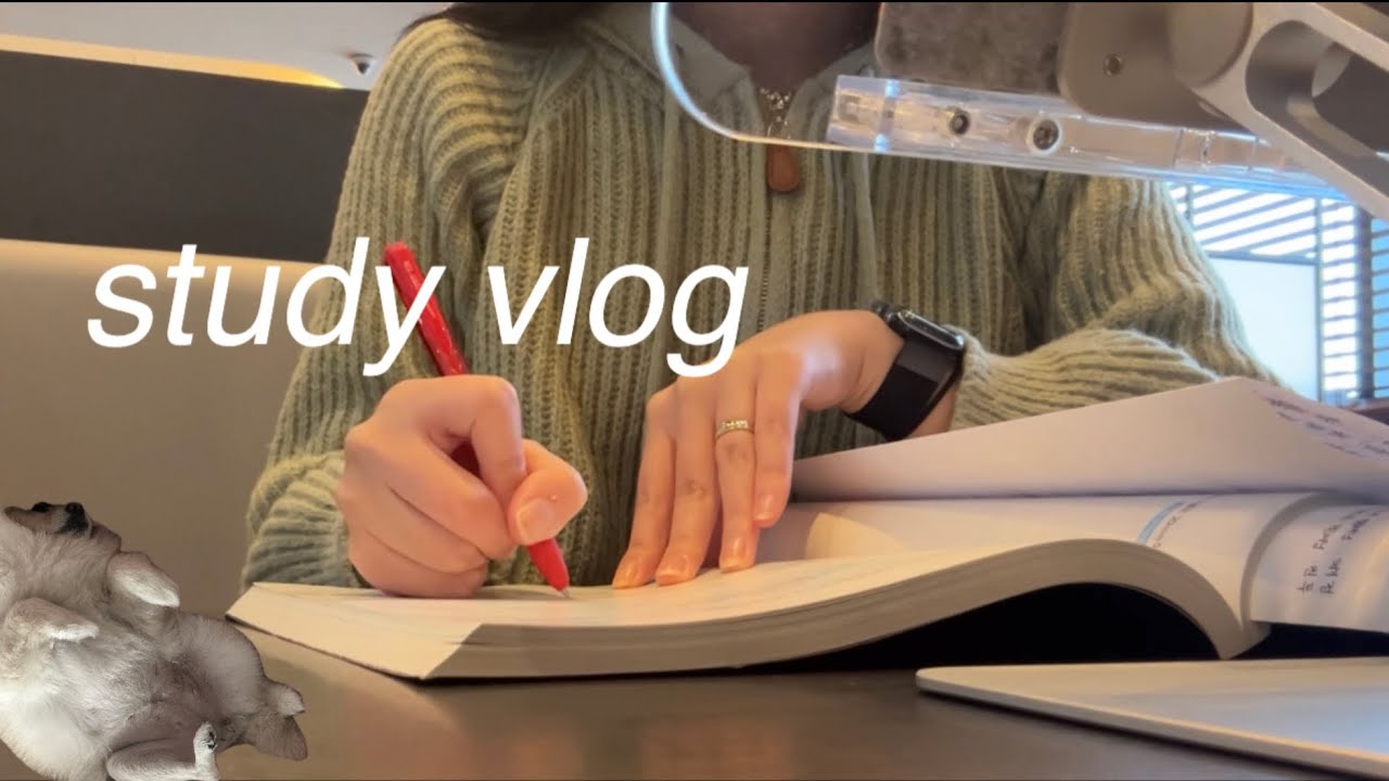 •VLOG• 공시생 브이로그 | 2023년 가지마..! | 새로운 독서대와 감기 이슈 | 내가 만든 된찌 🍲