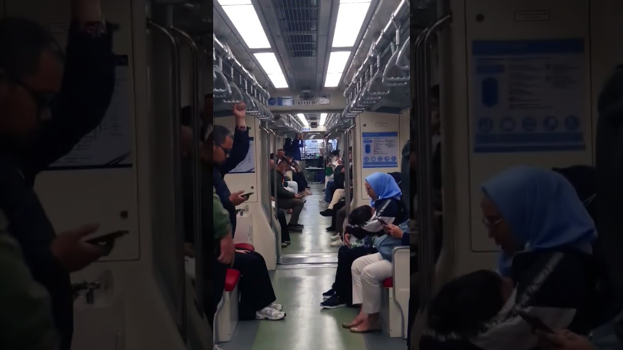 inside Light Rail Transit #LRT #JAKARTA