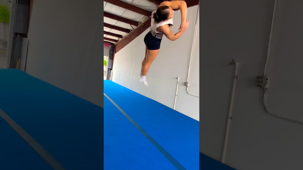 Round Off, Back Handspring, Full Twisting Layout! 🎥🦾✨