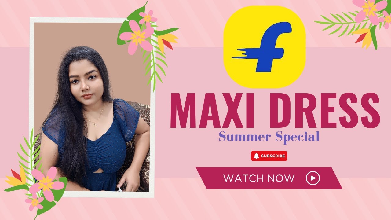 💛Flipkart🩵Maxi dresses👗try on haul 499/-  #flipkart #fashion #feed #explore #summer #trending #fyp