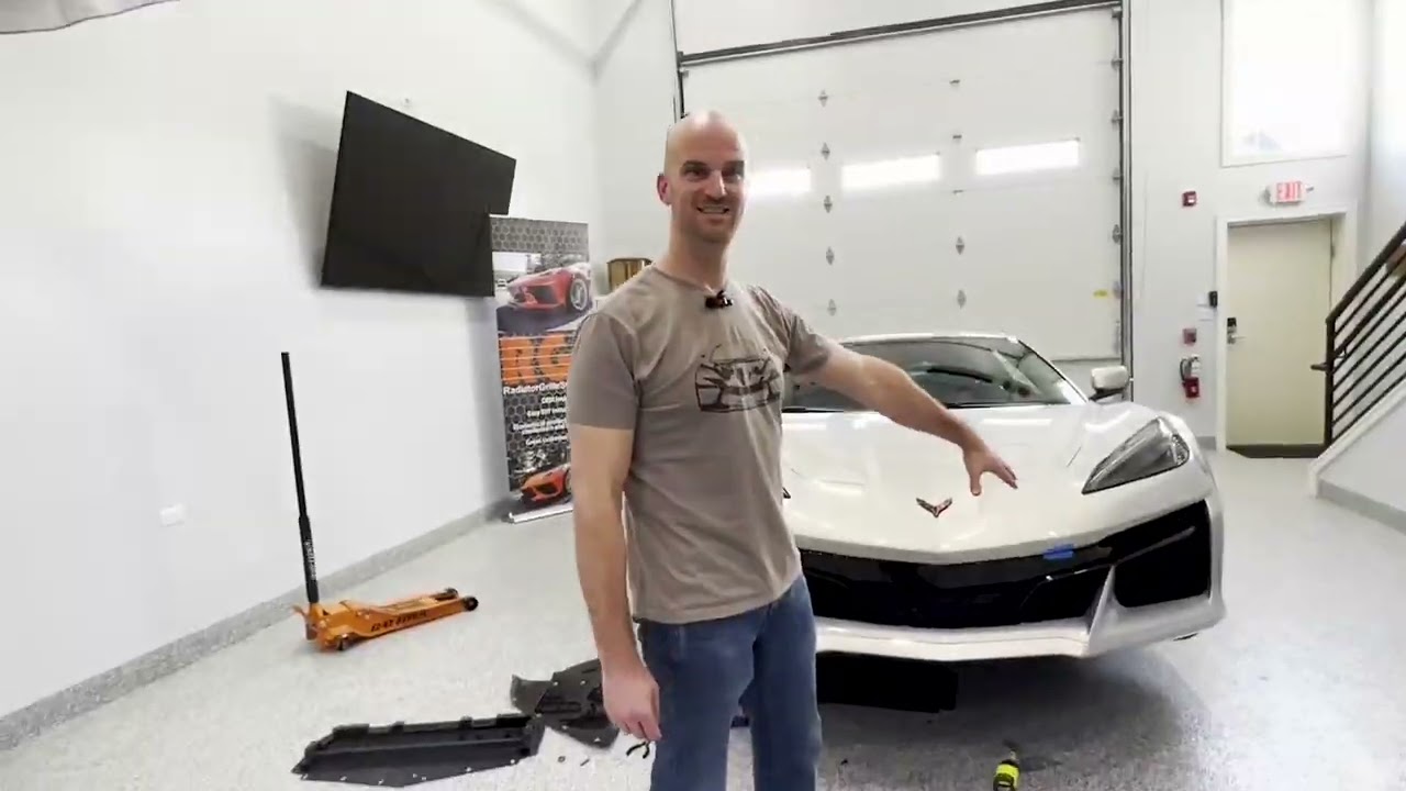 RGS Installation of Radiator Grilles on a Chevrolet Corvette C8 Z06