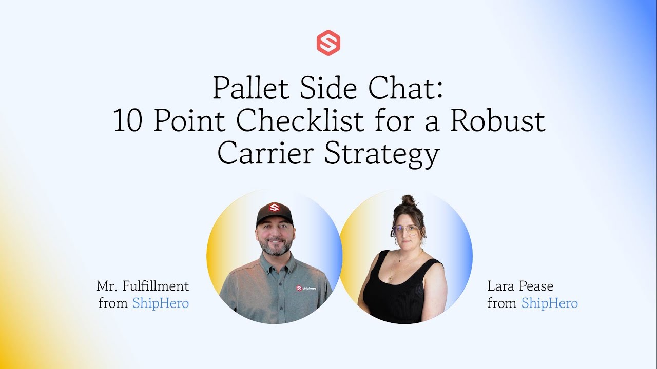 Pallet Side Chat: A 10-Point Carrier Strategy for Peak Season