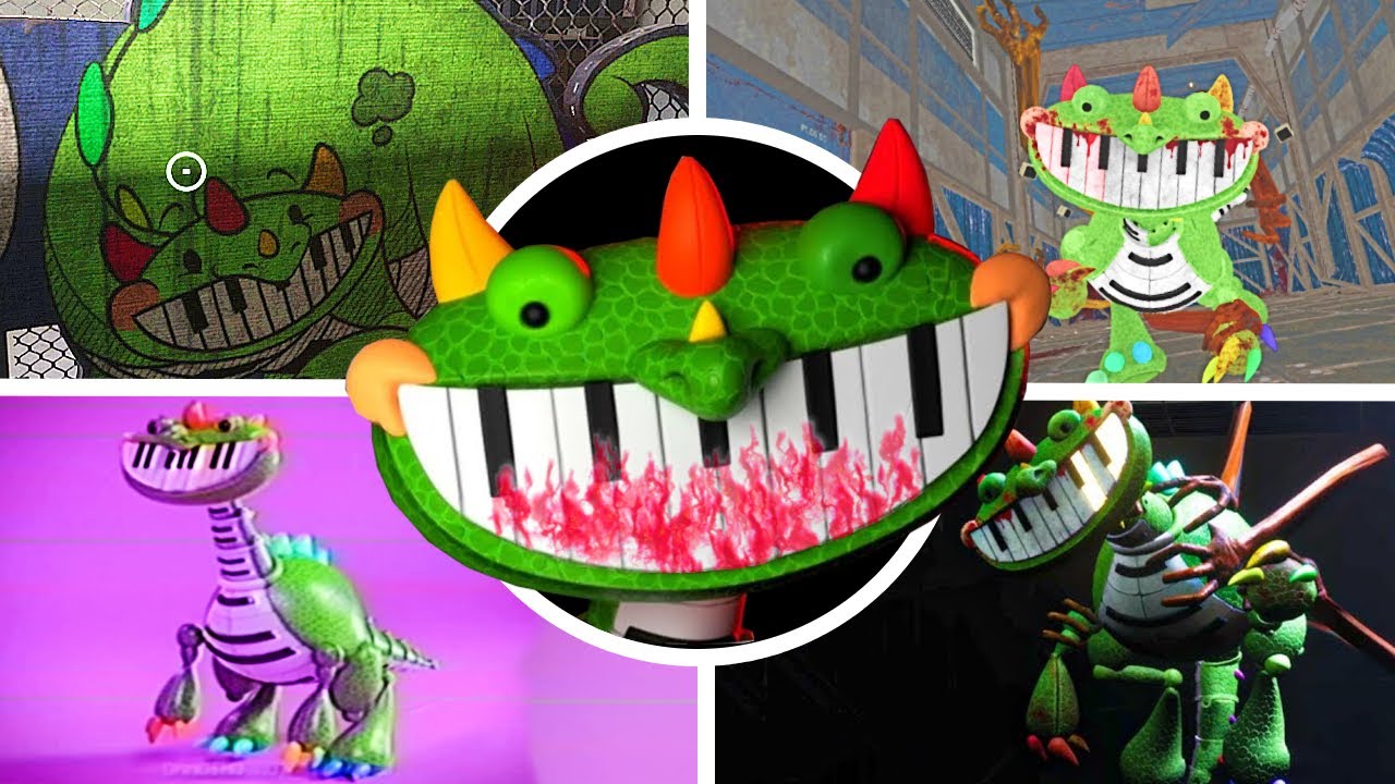 Poppy Playtime: Chapter 4 - Pianosaurus ALL Appearances & Death Scene 4k