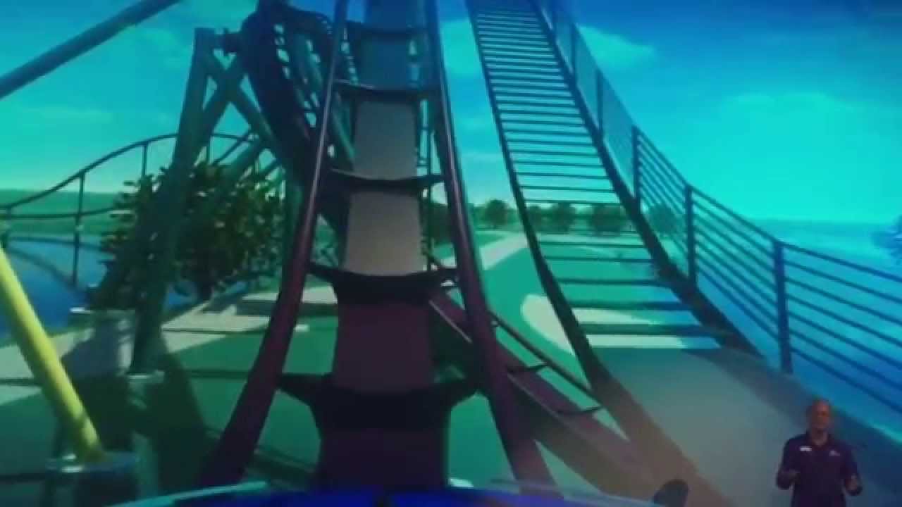 Narrated POV of Mako hyper coaster at SeaWorld
