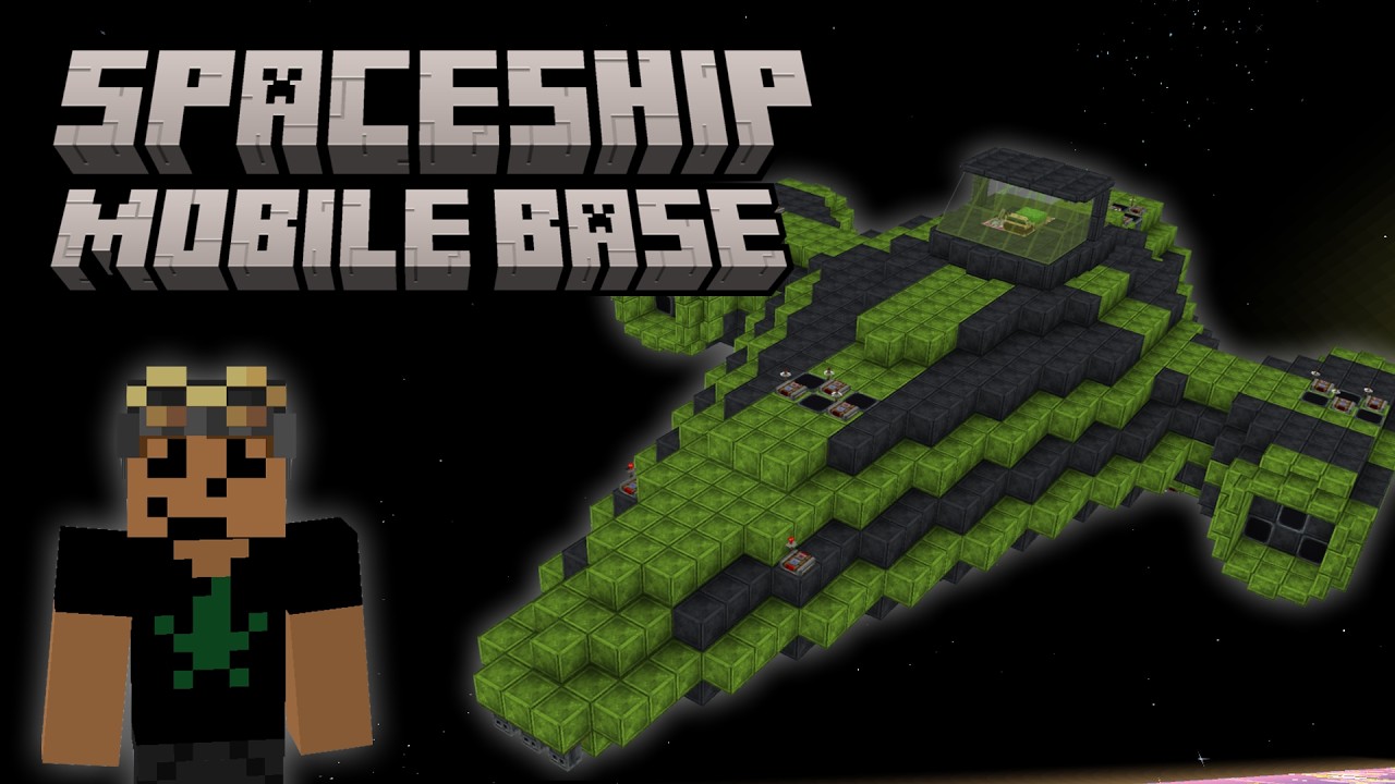 I Built A WORKING SPACESHIP MOBILE BASE In CREATE AERONAUTICS!