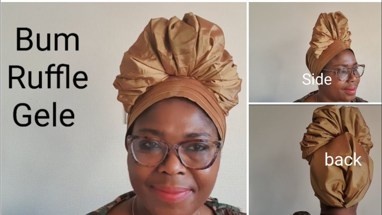 Diy Simple, Easy Bum/Ruffle Auto Gele/Turban Tutorial