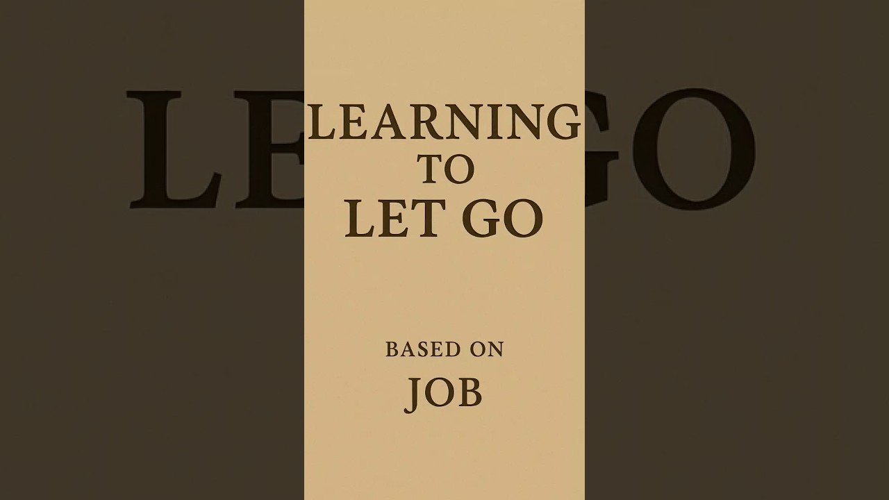 Learning to let go (Job) 