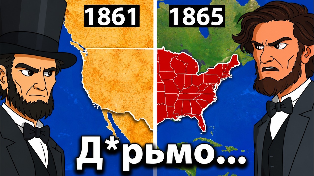 Вся Гражданская война США за 23 минуты