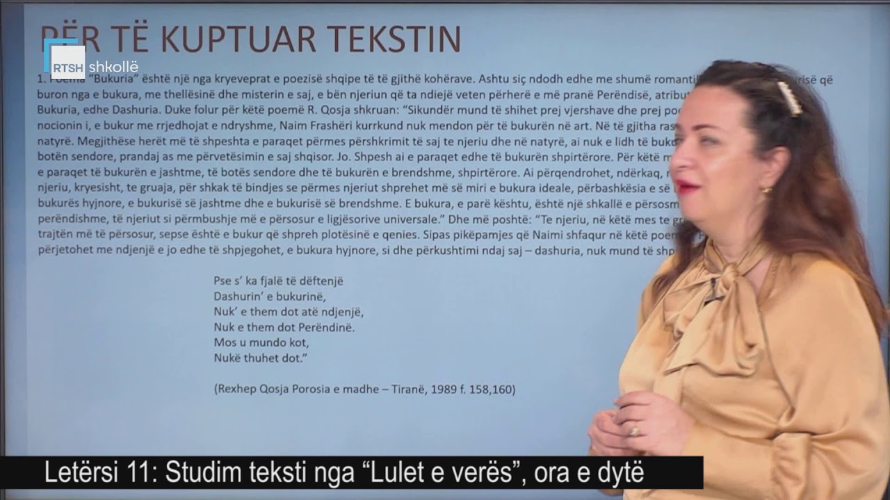 Letërsi 11 - Studim teksti nga 