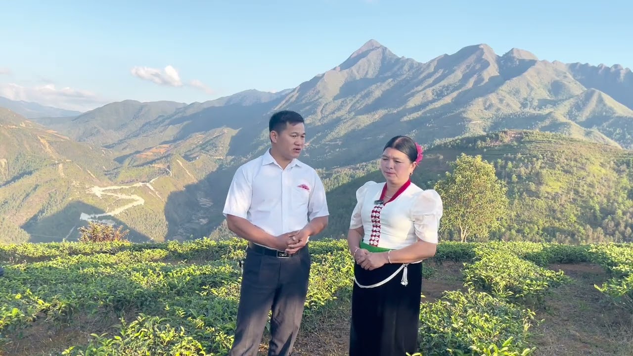 ANH CHÍNH VÀ CHỊ NHUNH LẦN ĐÀU GẶP NHAU TẠI VƯỜN ĐÀO TẢ MUNG 
