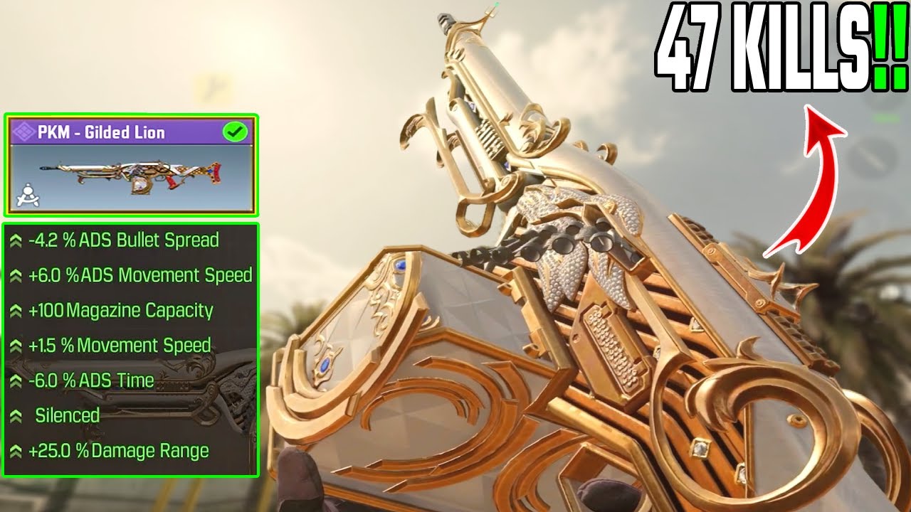 47 Kills New PKM Gunsmith Attachments Taking Over Cod Mobile