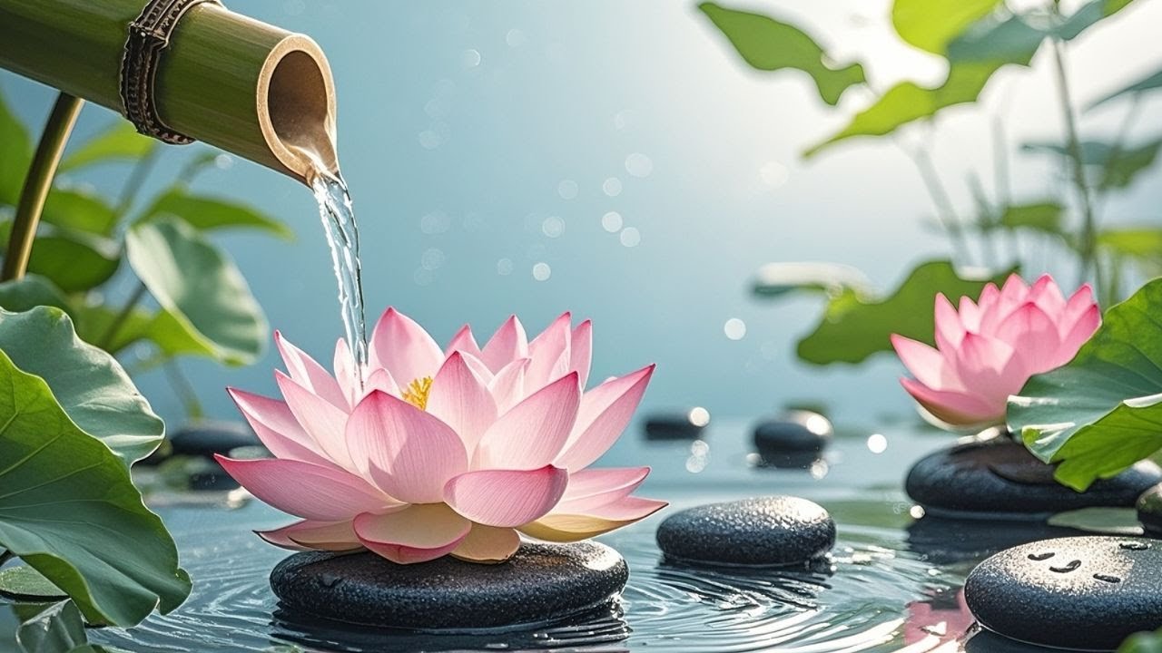 Soothing Relaxation Music with Natural Water Sounds for Deep Sleeping and Inner Peace