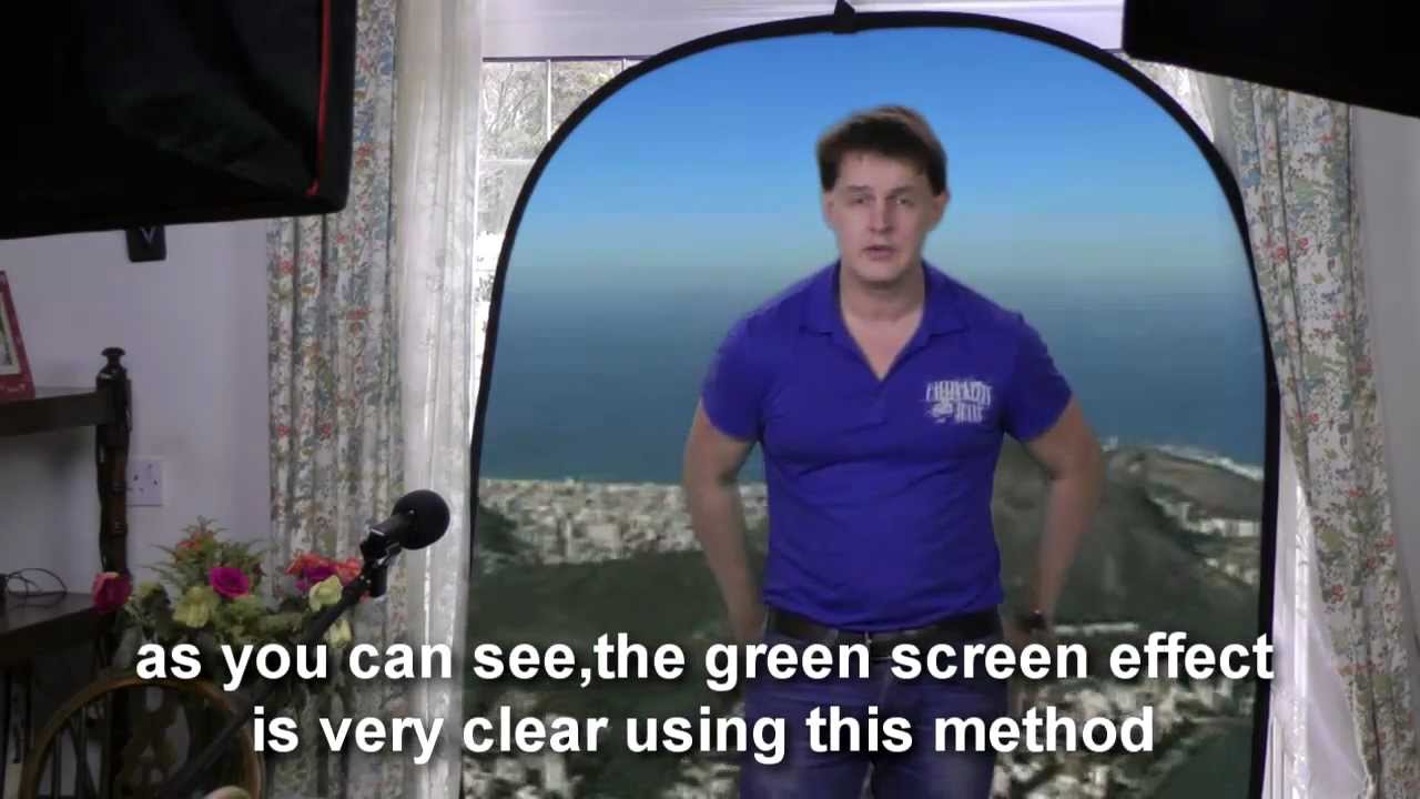quickest and easiest green screen effect ever