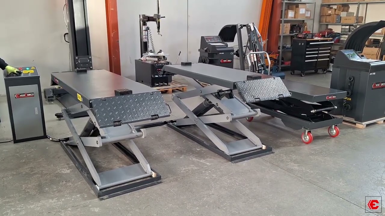 Elevador Tijera 3500 kg Everforce: ¡Descubre su desbloqueo eléctrico!