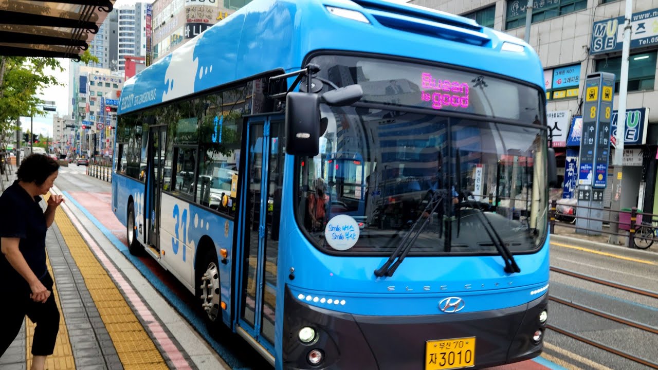부산(31 세익여객) [교대역~양정대원칸타빌]구간 2024년 7월식 현대[HYUNDAI] 일렉시티2 [ELEC CITY]II 전기버스 EV⚡️앞면 주행영상[2024.09.29]