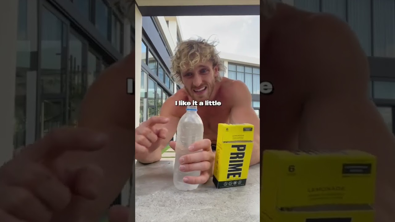 Logan&rsquo;s new PRIME Lemonade obsession 🤤 #shorts