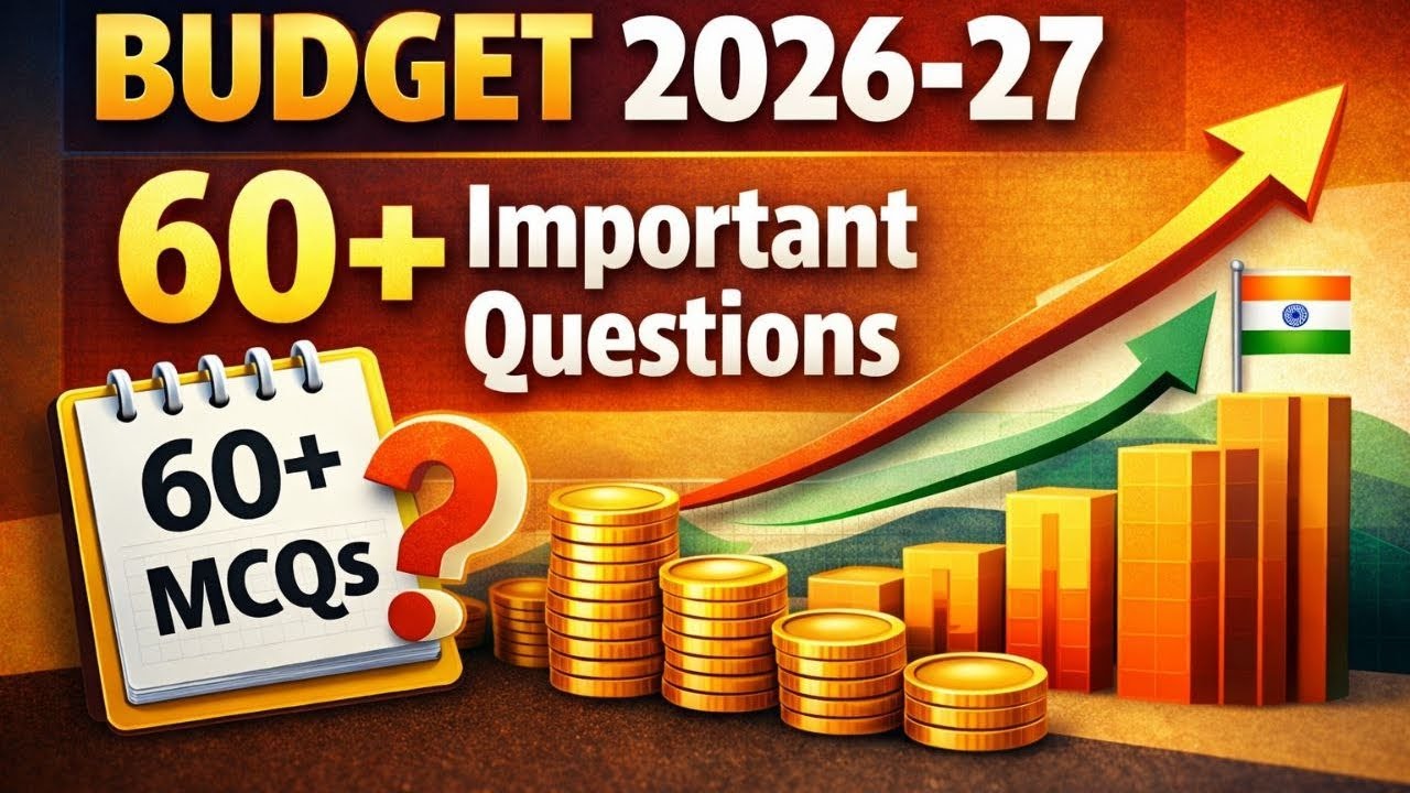Budget 2026-27 l 60+ most important questions for All competitive exams @studypoint8080