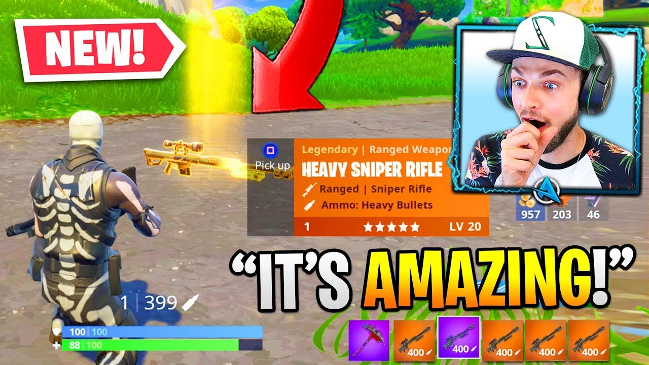 Fortnite's *NEW* HEAVY SNIPER is OVERPOWERED!