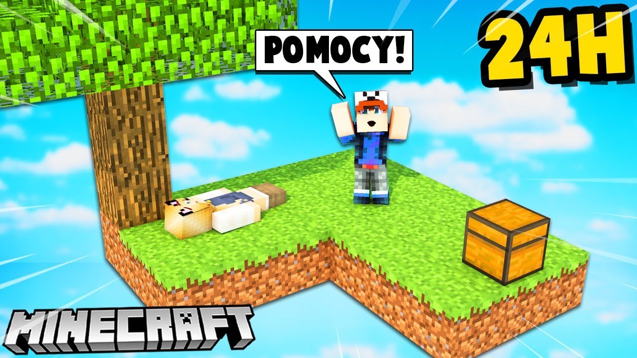 CZY PRZETRWAM Z BELLĄ 24H NA TEJ WYSPIE?! (Minecraft Skyblock) | Vito i Bella