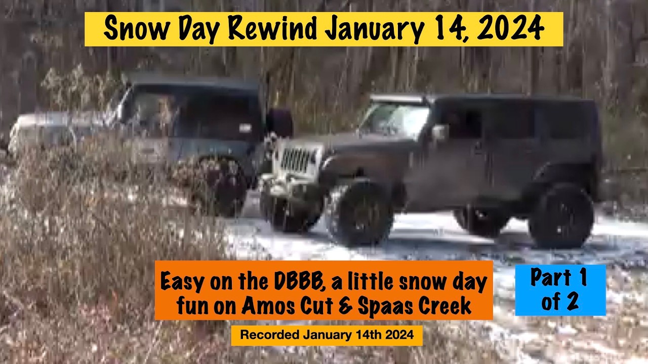 Snow Day Rewind Part 1 of 2 Amos Cut & Spaas Creek #dbbb recorded Jan 14, 2024
