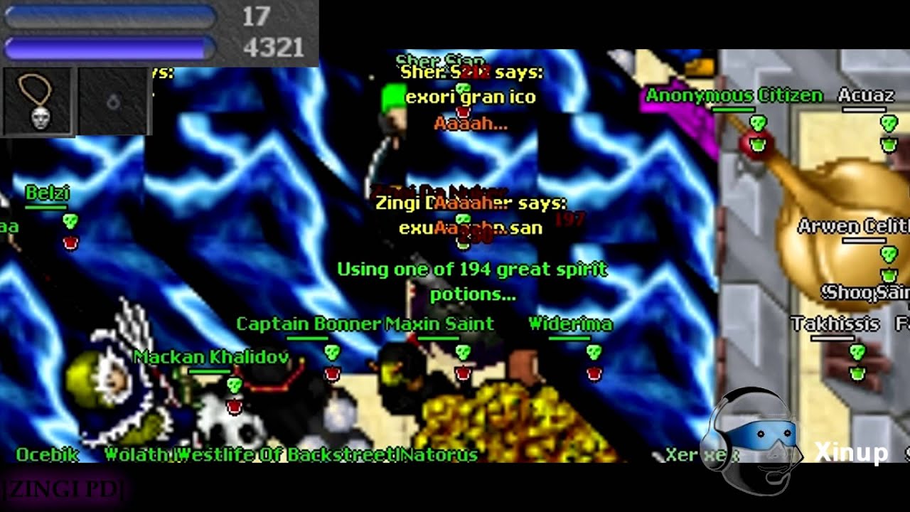 [Zingi FTW] Tibia HIBERNA War: Arashi VS Xinup Go Exp +VT REC