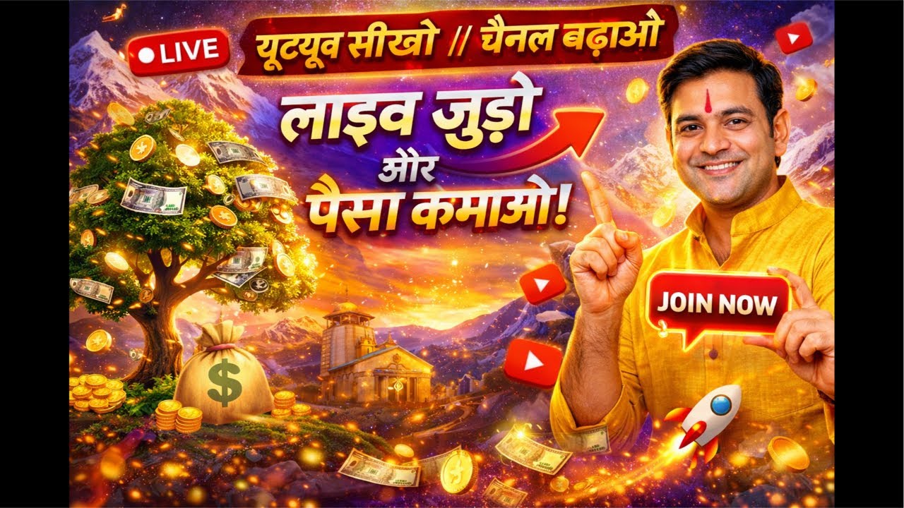 DevbhumiDeepak  is live YouTube की पूरी जानकारी LIVE | हर Creator के लिए जरूरी