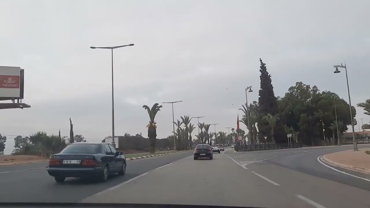الطريق إلى مطار محمد الخامس الدار البيضاء