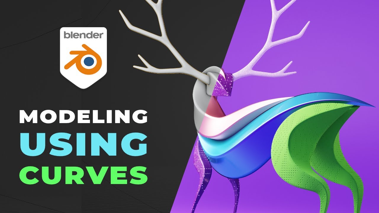 CURVE Modeling in BLENDER