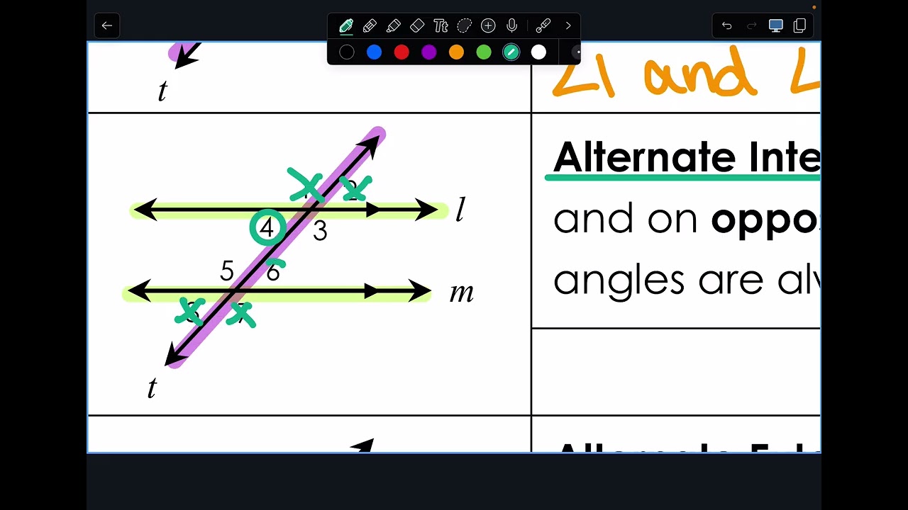 Parallel lines day 1 math 8 1/13/26