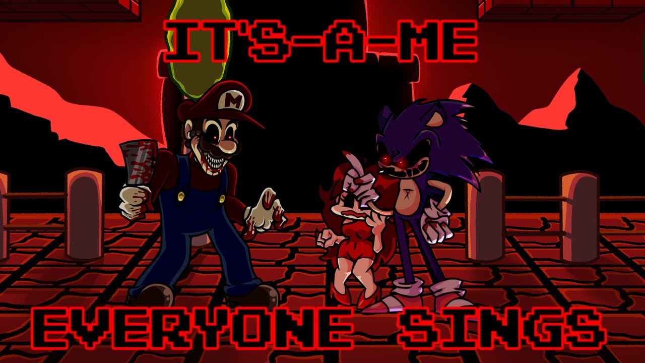FNF It's-A-Me but everyone sings it (First cover of 2024)