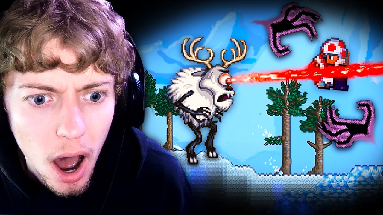 They made the Deerclops boss fight ridiculous 😭