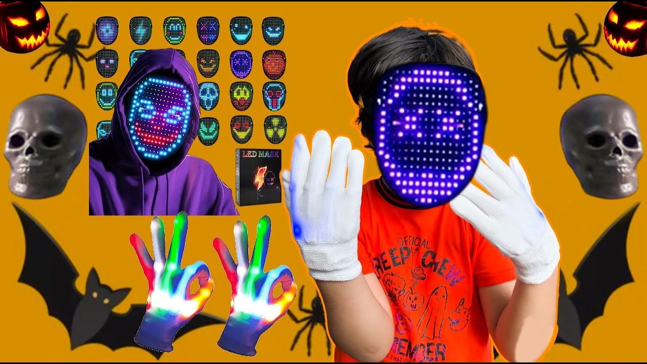 Halloween 2025 | Unboxing LED Halloween Mask & LED Gloves