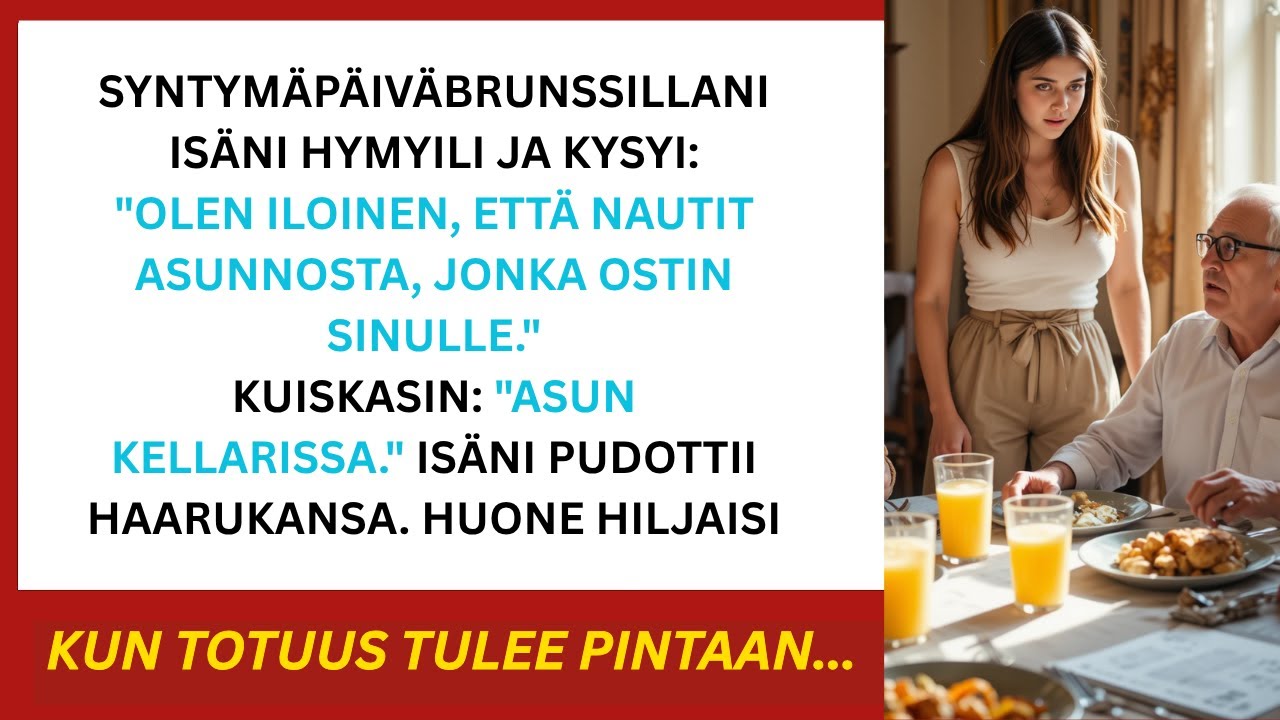 Isoisäni hymyili ja kysyi asunnostani, mutta minulla ei ollut aavistustakaan, mitä hän tarkoitti...