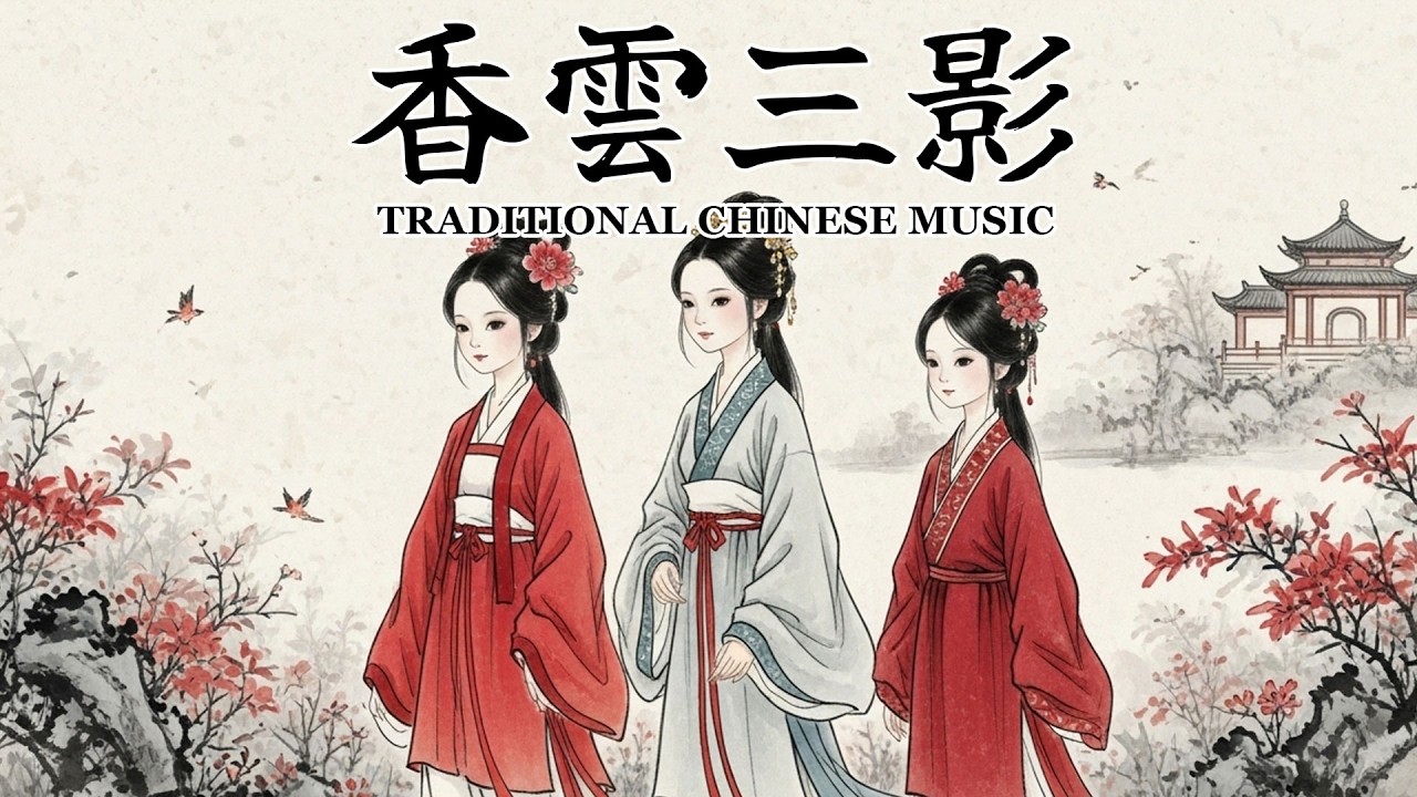 中國傳統風格音樂/香雲三影/One Hour of Traditional Chinese Zen Instrumentals /Guzheng & Bamboo Flute
