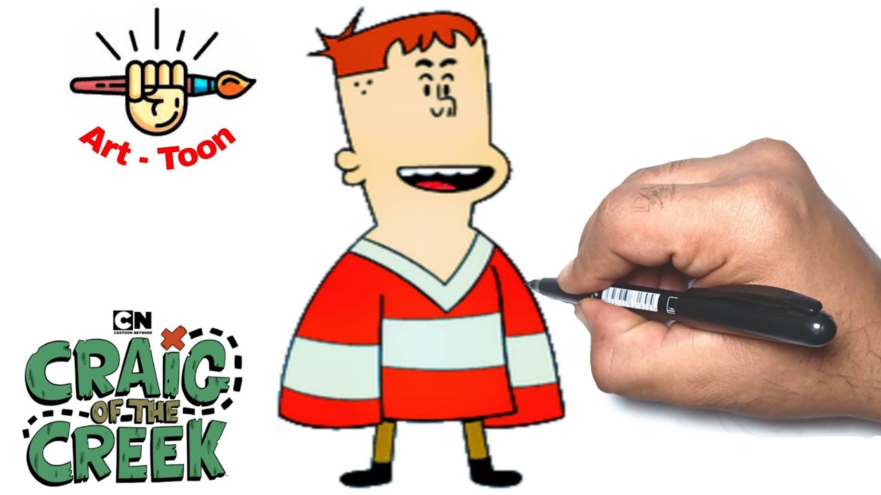 how to draw jp from Craig of the creek step by step easy