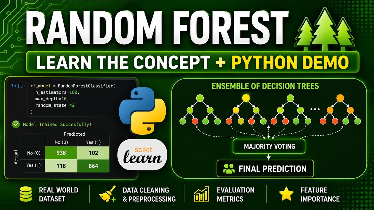 🌲Random Forest Explained + Python Implementation | Machine Learning Tutorial
