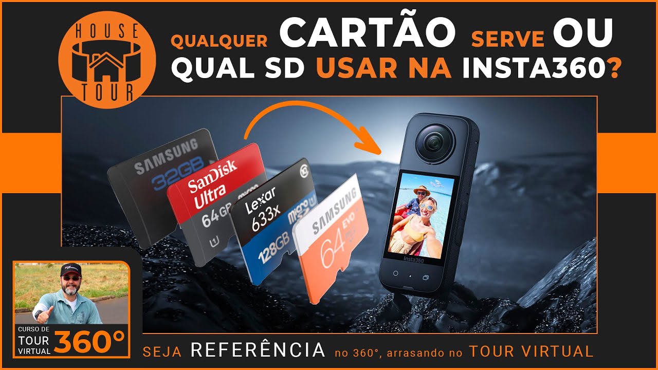 Qual cartão usar na minha Insta360?