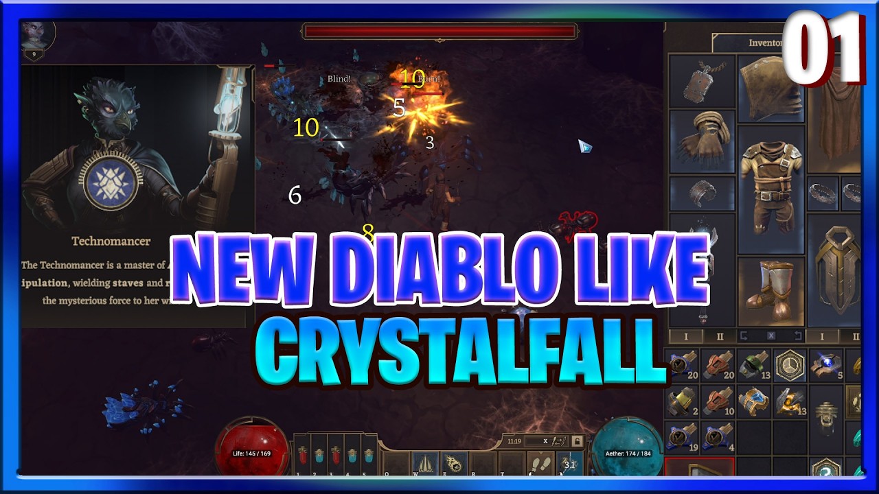 Новая бесплатная игра в стиле Diablo. Новая экшен-RPG. Кампания в Кристалфолле. Часть 1: Первые в...
