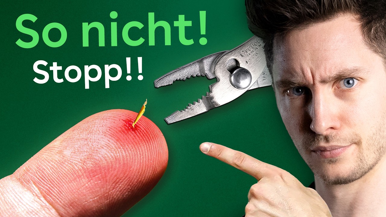Splitter entfernen: Die besten Tipps zur Wundversorgung