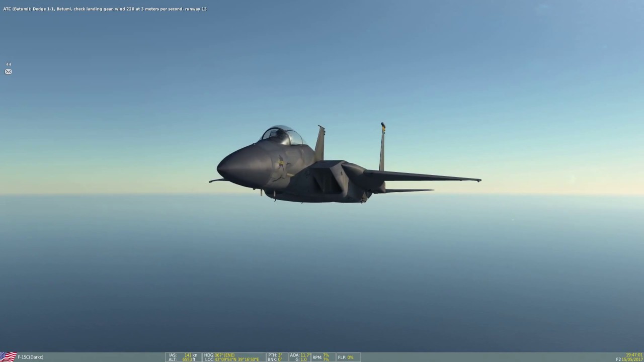 F15 No fuel water landing